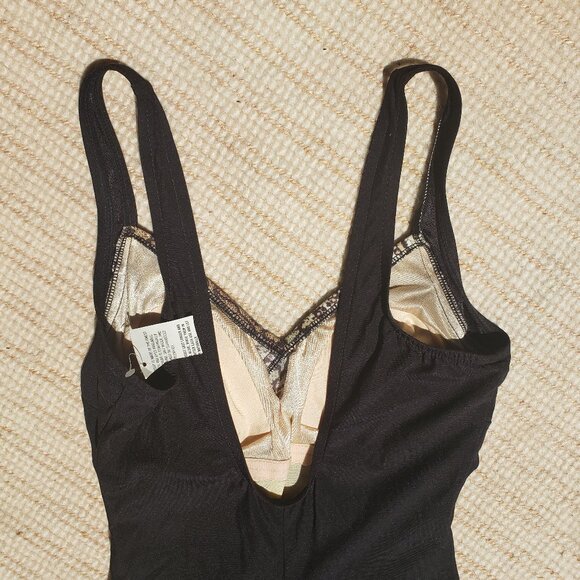 NWT Maxine of hollywood black one piece swimsuit - size 12 - Picture 3 of 6